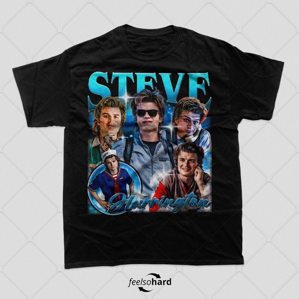 Steve Harrington Retro Bootleg T-Shirt, ST T-shirt, TV Series . - Picture 1 of 4